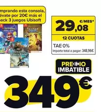 Oferta de Nintendo SWITCH - Consola Oled + Super Mario Bros Wonder + Suscipioion Online 12 Meses + Super Mario Odyssey por 349€ en Carrefour