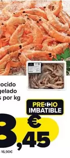 Oferta de Langostino Cocido O Crudo Congelado 30/40 Piezas Por Kg por 8,45€ en Carrefour