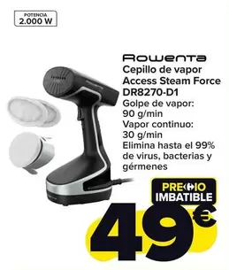 Oferta de Rowenta - Cepillo De Vapor Access Steam Force DR8270-D1 por 49€ en Carrefour