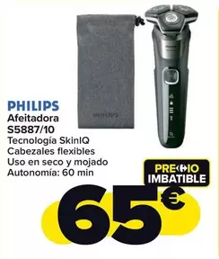 Oferta de Philips - Afeitadora S5887/10 por 65€ en Carrefour