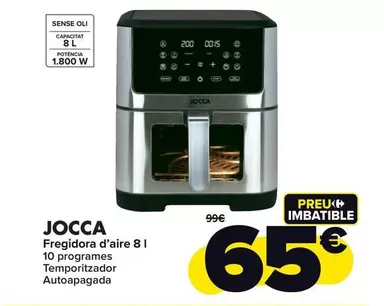 Oferta de Jocca - Freidora De Aire 8 L por 65€ en Carrefour