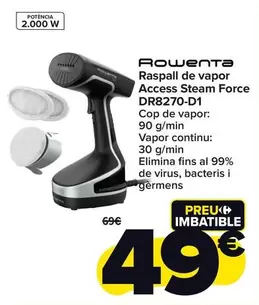 Oferta de Rowenta - Cepillo De Vapor Access Steam Force DR8270-D1 por 49€ en Carrefour