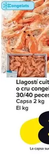 Oferta de Langostino Cocido O Crudo Congelado 30/40 Piezas Por Kg por 8,45€ en Carrefour