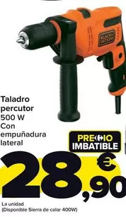 Oferta de Black & Decker - Taladro Percutor por 28,9€ en Carrefour