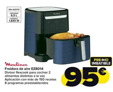 Oferta de Moulinex - Freidora De Aire EZ8014 por 95€ en Carrefour