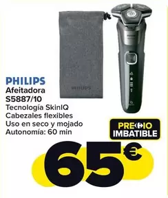 Oferta de Philips - Afeitadora S5887/10 por 65€ en Carrefour