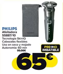 Oferta de Philips - Afeitadora S5887/10 por 65€ en Carrefour