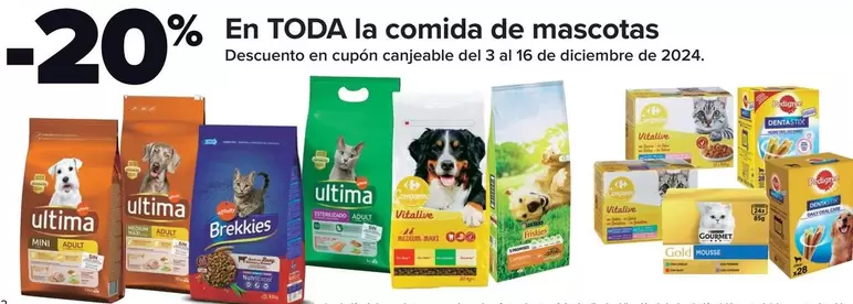 Oferta de En Toda La Comida De Mascotas en Carrefour