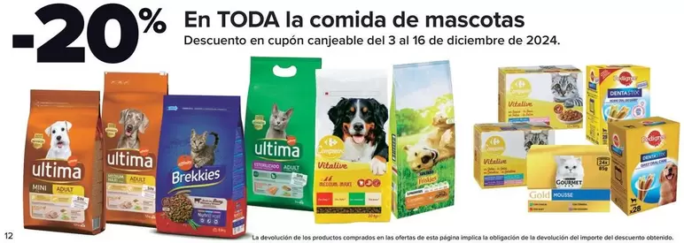 Oferta de En Toda La Comida De Mascotas en Carrefour