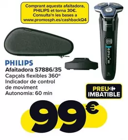 Oferta de Philips - Afeitadora S7886/35 por 99€ en Carrefour