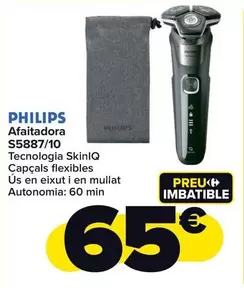 Oferta de Philips - Afeitadora S5887/10 por 65€ en Carrefour