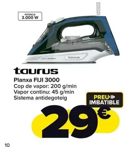 Oferta de Taurus - Plancha Fiji 3000 por 29€ en Carrefour