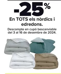 Oferta de En Todos Los Rellenos Nordicos Y Edredones en Carrefour