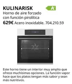 Oferta de Horno De Aire Forzado por 629€ en IKEA