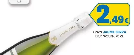 Oferta de Jaume Serra - Cava Brut Nature por 2,49€ en Top Cash