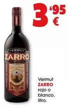 Oferta de Zarro - Vermut Rojo O Blanco por 3,95€ en Top Cash