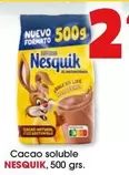 Oferta de Nesquik - Cacao Soluble por 2€ en Top Cash