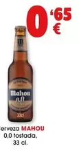 Oferta de Mahou - Cerveza 0,0 Tostada por 0,65€ en Top Cash