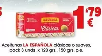 Oferta de La Española - Aceitunas Clasicas O Suaves por 1,79€ en Top Cash