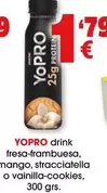 Oferta de Danone - Yopro Drink Fresa-Frambuesa por 1,79€ en Top Cash