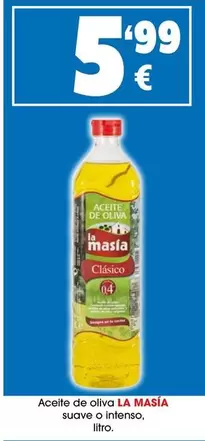 Oferta de La Masía - Aceite De Oliva Suave O Intenso por 5,99€ en Top Cash