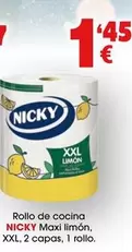 Oferta de Nicky - Rollo De Cocina Maxi Limon XXL por 1,45€ en Top Cash