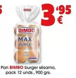 Oferta de Bimbo - Pan Burger Sesamo por 3,95€ en Top Cash