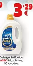 Oferta de Asevi - Detergente Liquido Max Active por 3,29€ en Top Cash