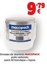 Oferta de Macopack - Envases De Aluminio Pollo Redondo por 9,79€ en Top Cash