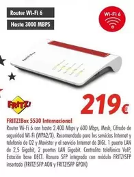 Oferta de Movistar - Fritizibox 5530 Internacional por 219€ en Zbitt