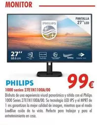 Oferta de Philips - 1000 Series 27EIN1100A/00 por 99€ en Zbitt