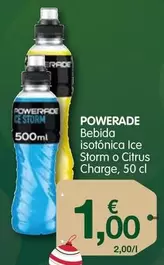 Oferta de Powerade - Bebida Isotónica Ice Storm O Citrus Charge por 1€ en CashDiplo