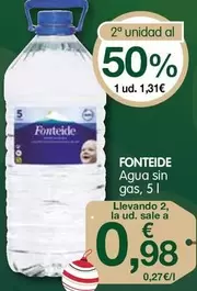 Oferta de Fonteide - Agua Sin Gas por 1,31€ en CashDiplo