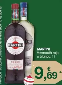 Oferta de Martini - Vermouth Rojo O Blanco por 9,69€ en CashDiplo