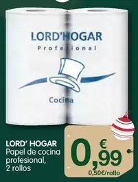 Oferta de Lord'Hogar - Papel De Cocina Profesional por 0,99€ en CashDiplo