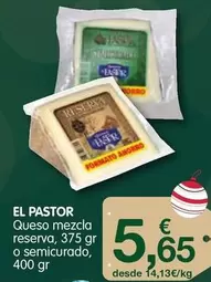 Oferta de El Pastor - Queso Mezcla Reserva por 5,65€ en CashDiplo