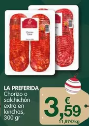 Oferta de Chorizo O Salchichon Extra En Lonchas por 3,59€ en CashDiplo