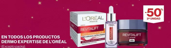 Oferta de L'Oréal - En Todos Los Productos Dermo Expertise De L'oréal en Hipercor