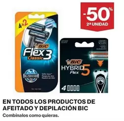 Oferta de BIC - En Todos Los Productos De Afeitado Y Depilación en Hipercor