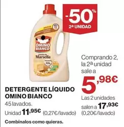 Oferta de Omino Bianco - Detergente Líquido por 11,95€ en Hipercor