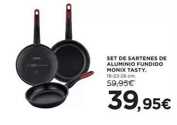 Oferta de Monix - Set De Sartenes De Aluminio Fundido por 39,95€ en Hipercor