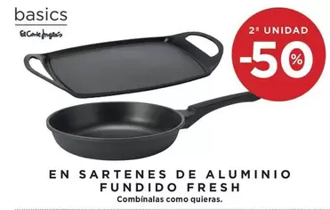 Oferta de El Corte Inglés - En Sartenes De Aluminio Fundido Fresh en Hipercor