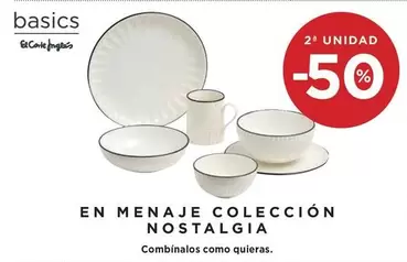 Oferta de El Corte Inglés - En Menaje Coleccion Nostalgia en Hipercor