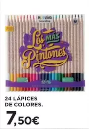 Oferta de Mas - 24 Lápices De Colores por 7,5€ en Hipercor