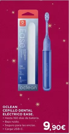 Oferta de Ocean - Cepillo Dental Electrico Ease por 9,9€ en Hipercor