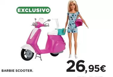 Oferta de Barbie -  Scooter por 26,95€ en Hipercor