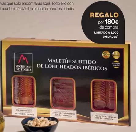 Oferta de Secretos De Tonda - Maletín Surtido De Loncheados Ibéricos en Hipercor