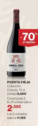 Oferta de Puerta Vieja - Coleccion Crianza por 8,6€ en Hipercor