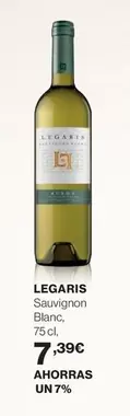 Oferta de Legaris - Sauvignon Blanc por 7,39€ en Hipercor