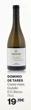 Oferta de Dominio De Tares - Cepas Viejas. Godello D.O. Bierzo por 19,19€ en Hipercor